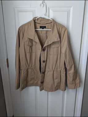 Talbots Beige/Tan Lightweight Utility Jacket